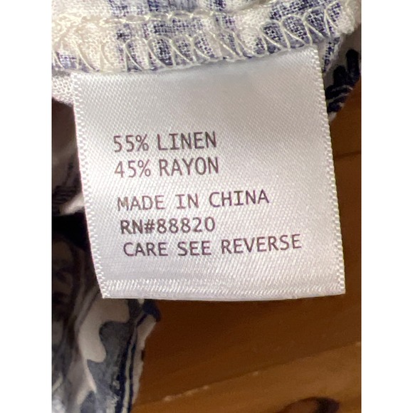 Artelier Nicole Miller Stamp Print Camp Shirt Top Nautical Lobster Women's Lg - Picture 3 of 8